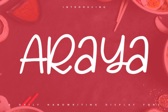Araya Font: Sweet Handwritten Style