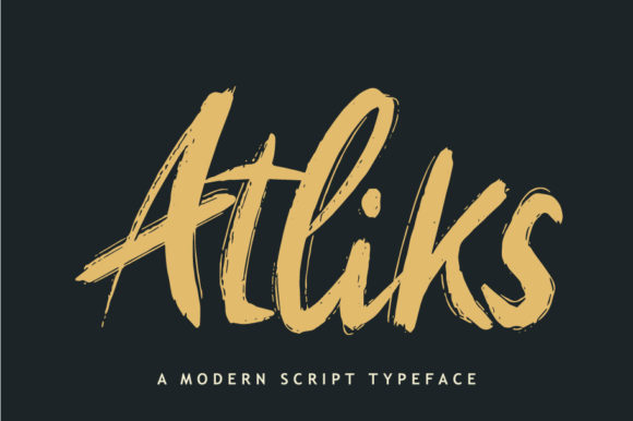 Atliks: A Confident Handwritten Font for Real Branding Work