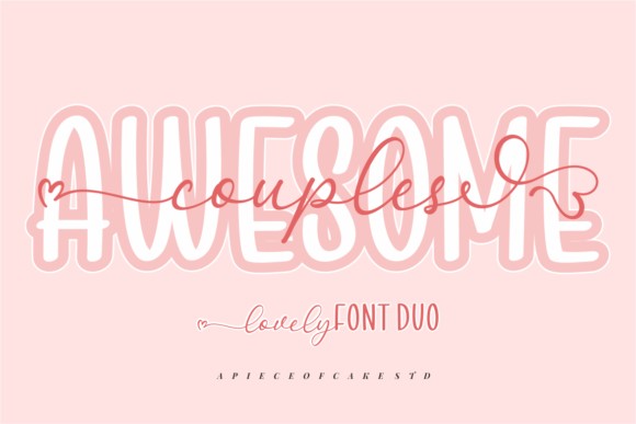 Awesome Couples Font: A Handwritten Duo for Scroll-Stopping Campaigns