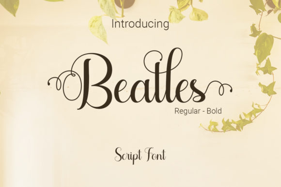 Beatles Font: Elegant Script for Digital Design