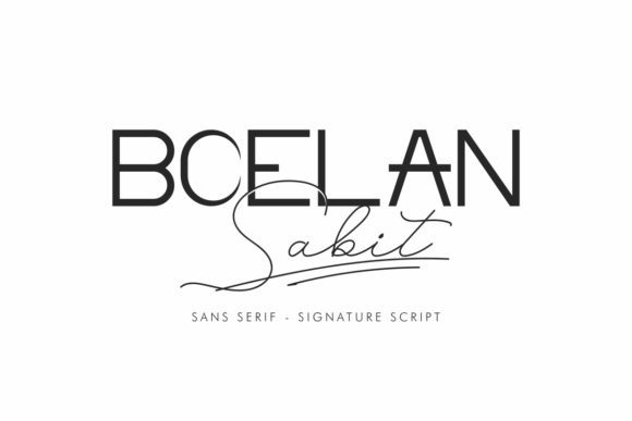 Boelan Sabit: A Font for Polished Branding