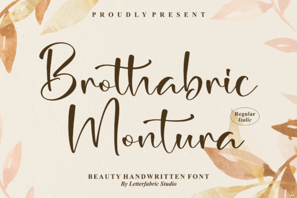 Brothabric Montura: A Handwritten Font That Sells Your Craft