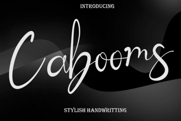 Cabooms: A Handwritten Font That Makes Your Campaign Stand Out