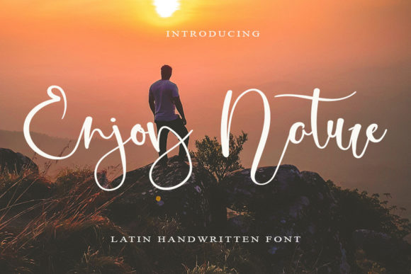 Enjoy Nature Handwritten Font for Crafters & Sellers