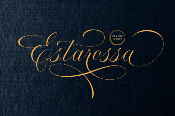 Estarossa: Elegant Script for Craft Projects