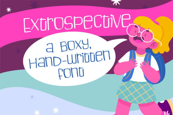 Extrospective: A Friendly Handwritten Font for Scroll-Stopping Campaigns