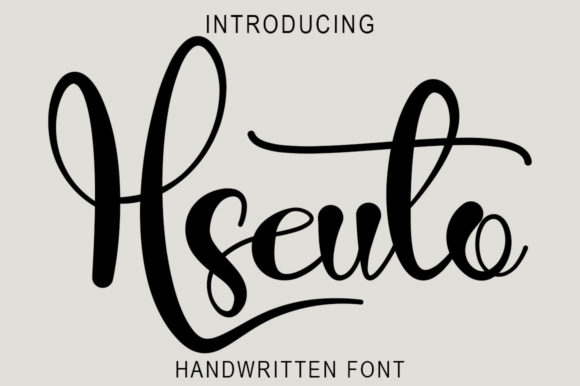 Hseuto: An Elegant Handwritten Font for Editorial Design