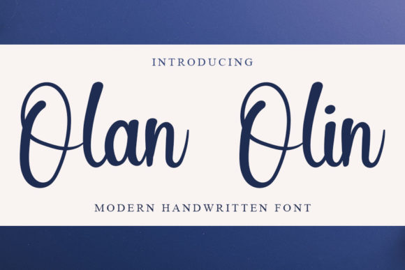 Olan Olin Font: Elegant Script for Web Design