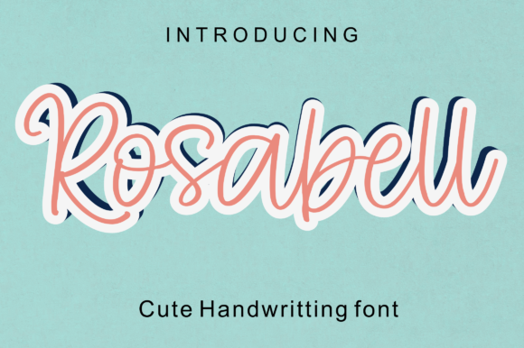 Rosabell Handwritten Font for Crafters & Sellers