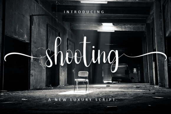 Shooting: A Handwritten Font for Creative Projects