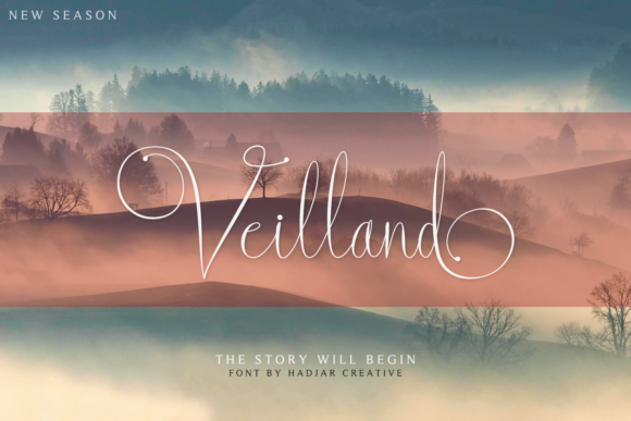 Veilland: A Flowing Script for Web Design