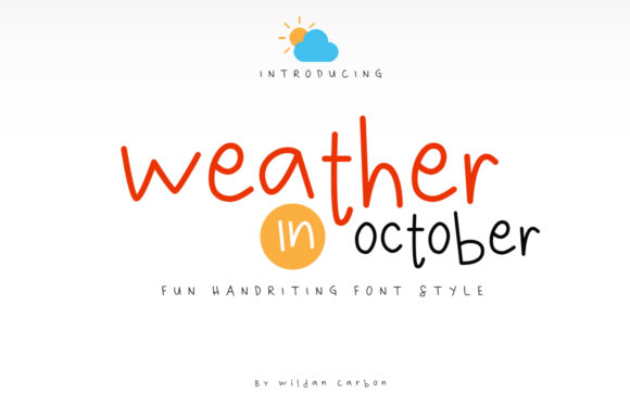 Weather in October Font Review