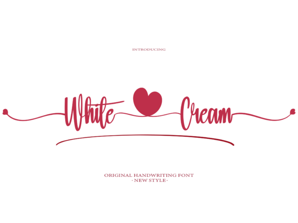 White Cream Font for Business Branding