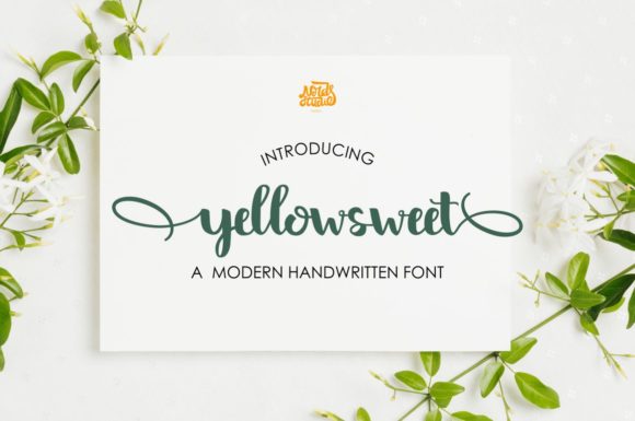 Yellow Sweet: A Delicate Font for Elegant Design